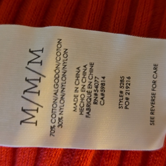 CAbi Bright Orange Knit Sweater - Picture 6 of 6